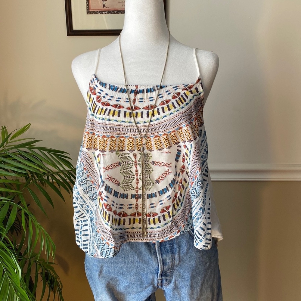Zara Aztec Print Tank Top Women’s Small